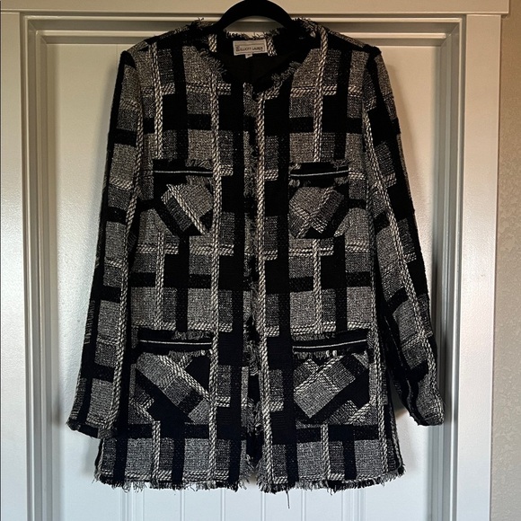 Elliott Lauren Jackets & Blazers - Elliott Lauren Black and White Checkered Blazer